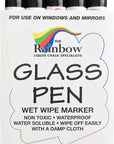 Glass Pen Window Marker: Jumbo Liquid Chalk Window Markers for Glass Washable, Car Marker or Mirror Paint Pen - Car Windows, Storefront Windows & Party, Holiday (3 Pens - Black & White - Wide Tip)