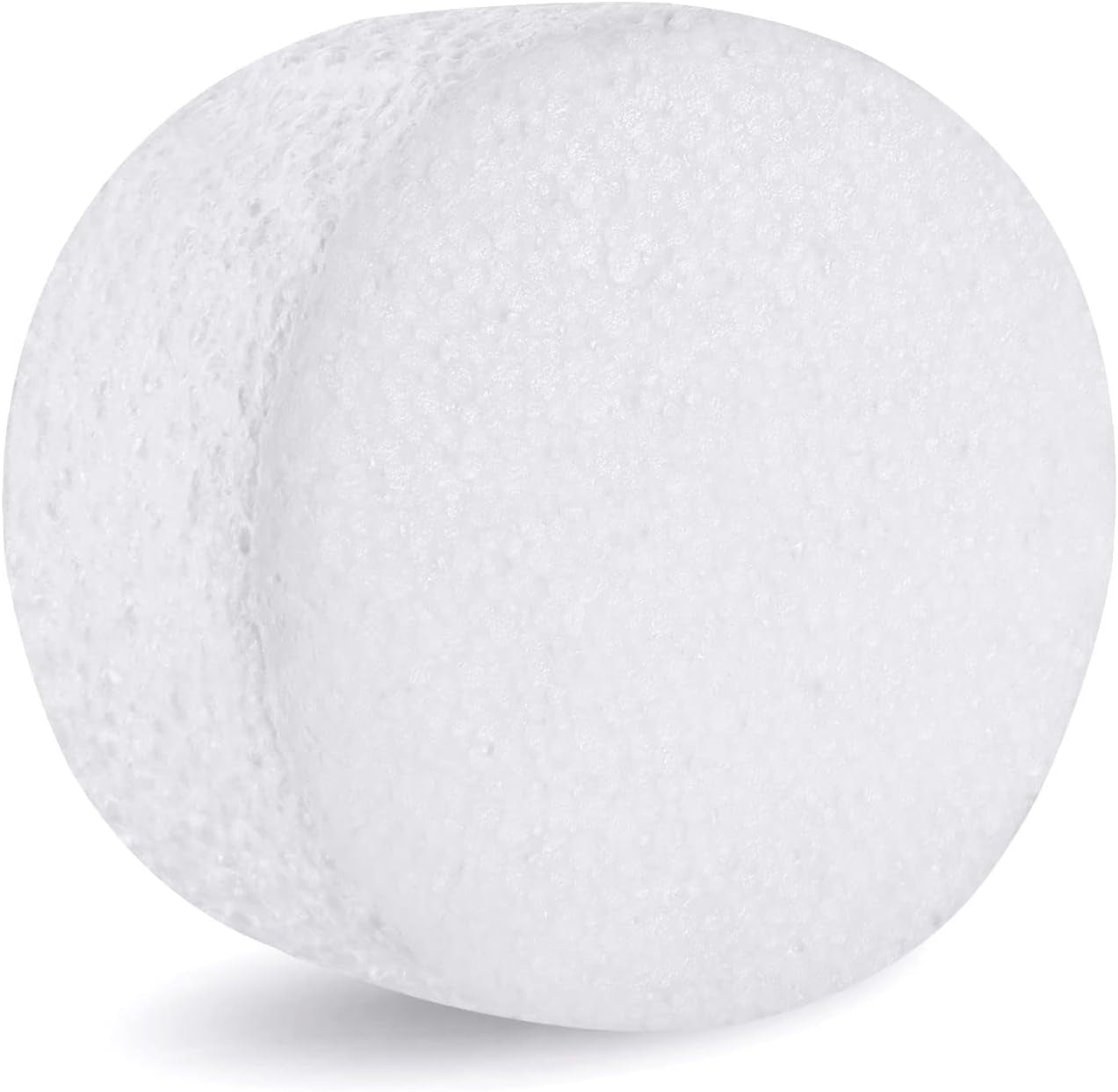 18 Pack 3.9 Inch Foam Circles for Crafts (2”Thick) round Foam Disc Craft Foam Circle for DIY Art Projects (White)