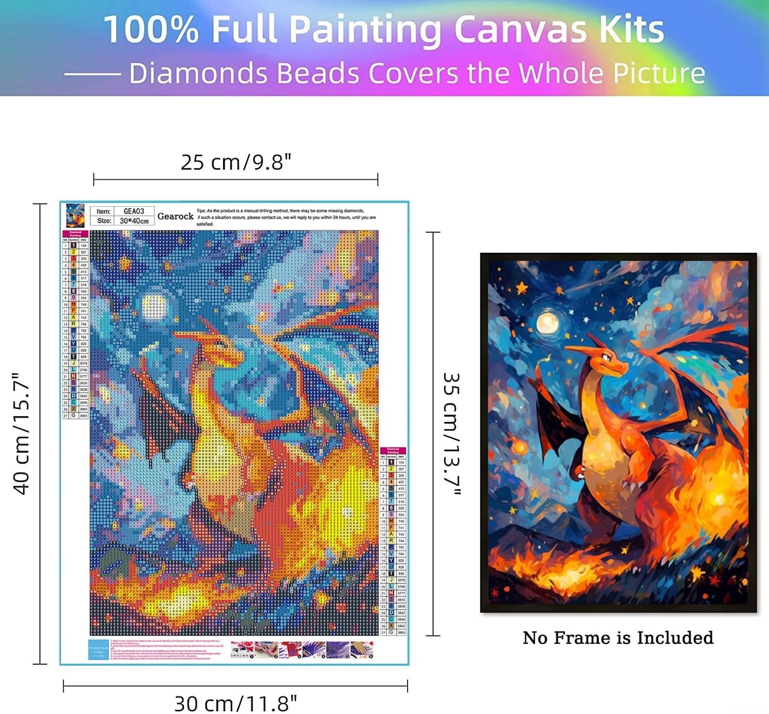 6 Pack Anime Diamond Painting Kits for Adults, Starry Night 5D DIY Full Drill Beginners Cartoon Diamond Art Kits for Anime Lovers Room Bedroom Living Room Bathroom Wall Decor 12X16 Inch