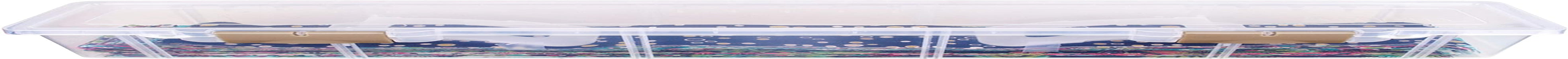 6999AB Fabric Strip Case - Crafts, Quiliting &amp; Sewing Organizer, [1] Plastic Storage Case, Translucent