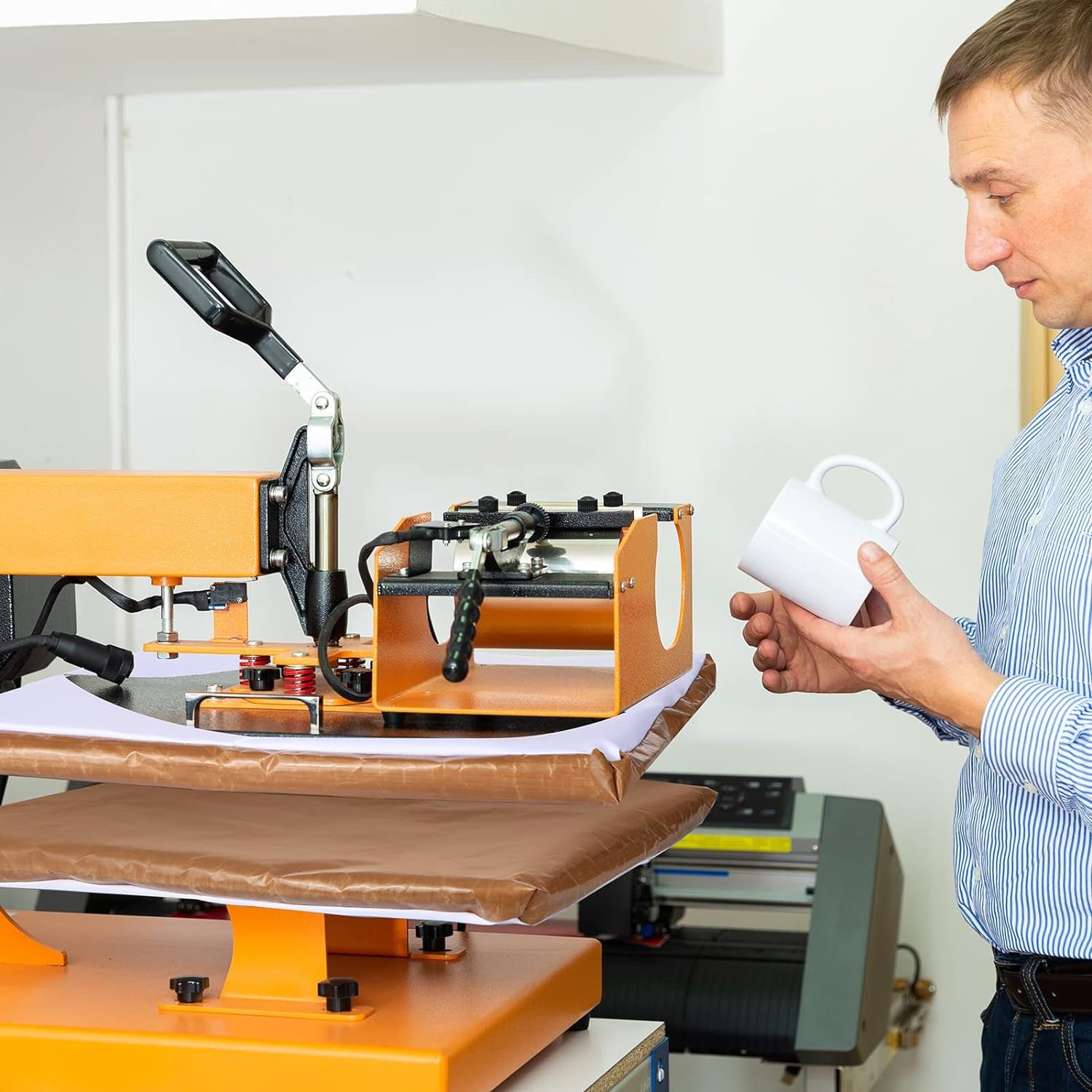 2 Pcs Heat Press Platen Wrap Cover, 12 X 15 Inch Heat Press Cover Heat Resistant Reusable Sheets Pad Mat Pillow for Sublimation Heat Press Machine