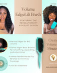 Bounce Curl Volume EdgeLift Brush, 5-in-1 Tool for Volumized, Defined Curls, Waves & Coils - Teal