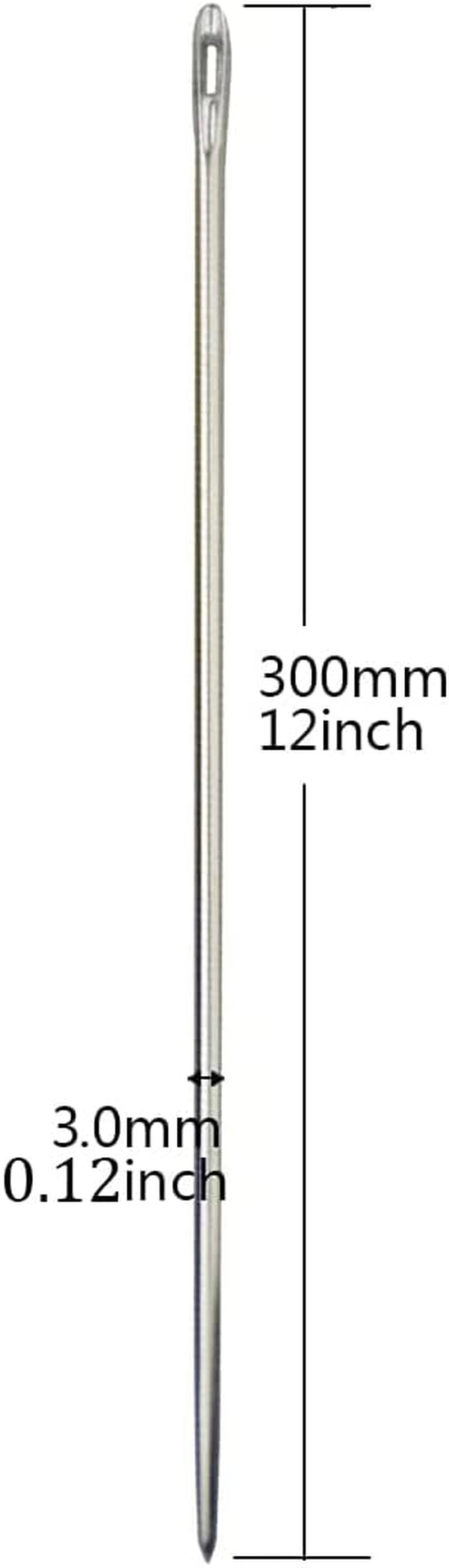 12&#39;&#39; Long Sewing Needles, Professional Upholstery Needle,With Needle Storage Tube