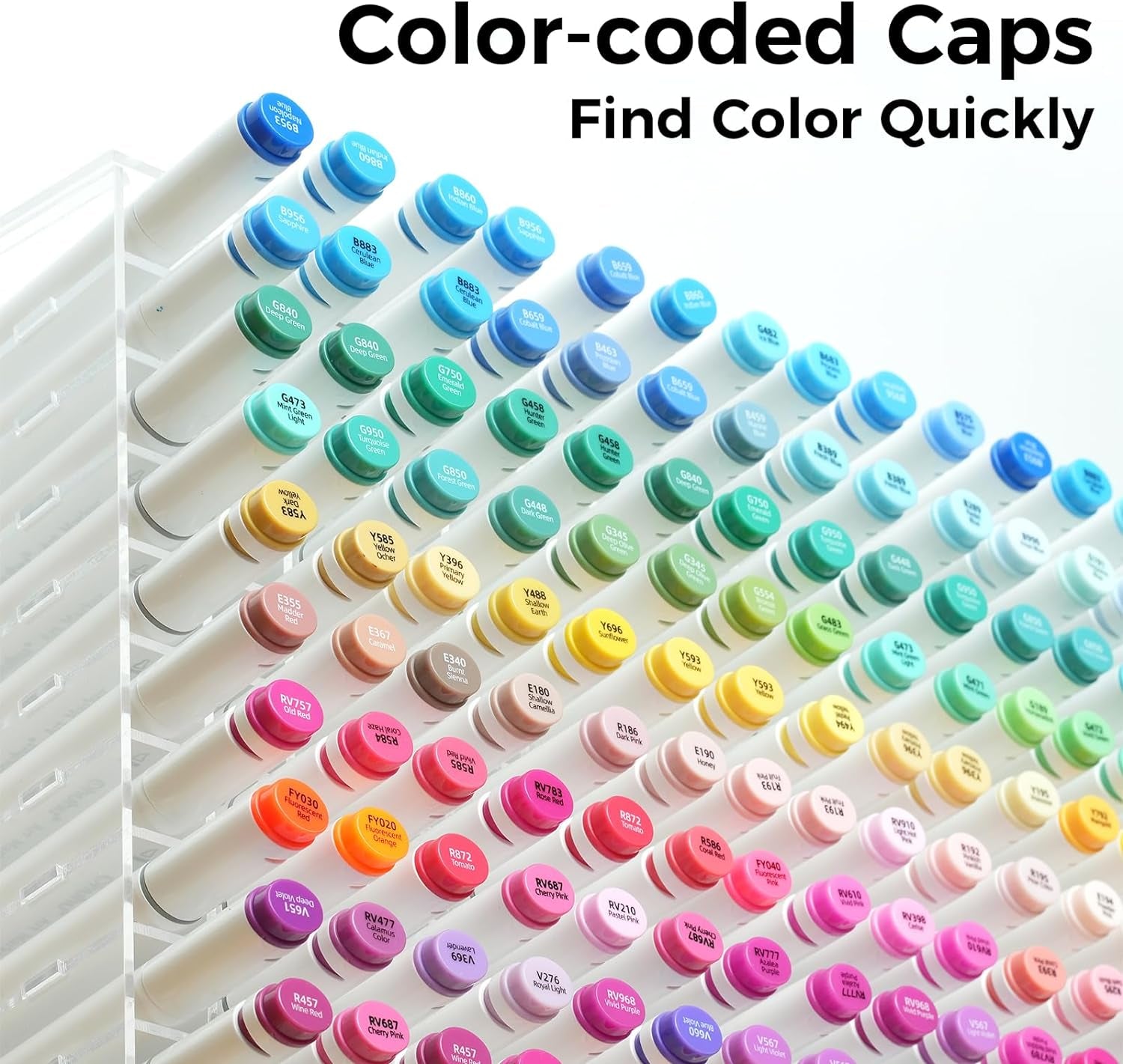 Alcohol Markers for Artist -Dual Tip Art Marker Set for Adults Coloring Illustration -Chisel &Fine -80 Colors -Refillable -Oahu of  Markers