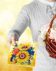 12 Packs Flower Butterfly Diamond Painting Greeting Card Kit Bird Diamond Art Greeting Cards Special Shaped Diamond Painting Greeting Card Arts Crafts for Birthday Thanksgiving Day