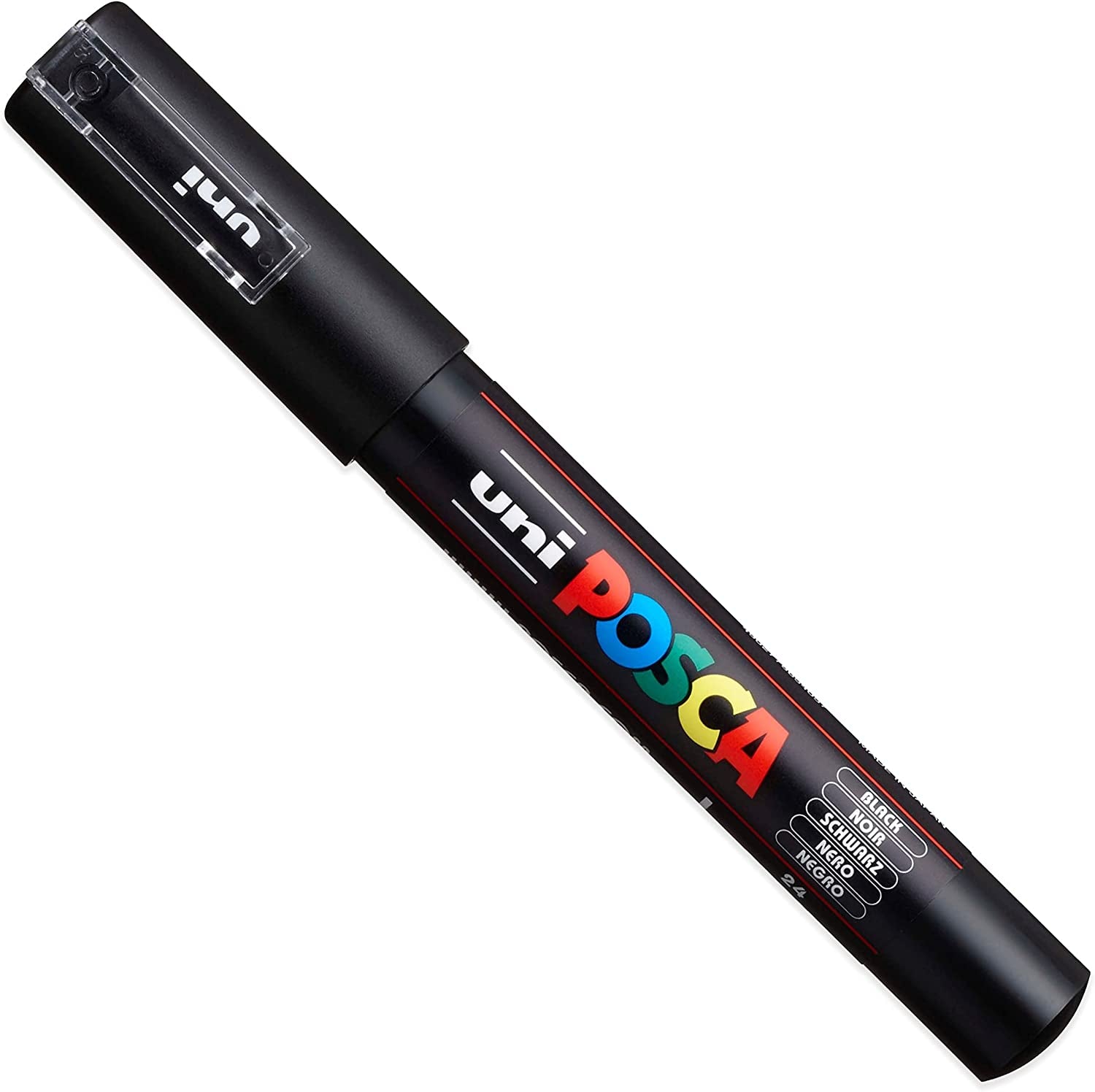 - Ultra Fine to Fine Paint Marker Pens Set - PC-1MR, PC-1M, PC-3M - Black Ink - Pack of 3
