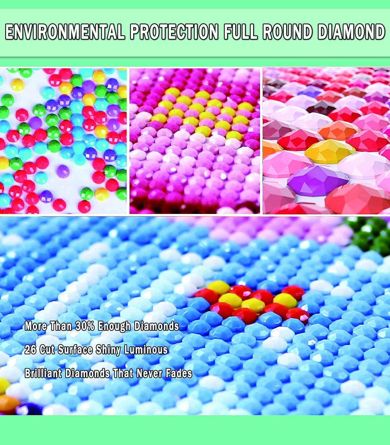 Diamond Painting Kits for Adults,Diamond Art Halloween HD Canvas DIY 5D Full Drill round Crystal Rhinestone Gem Arts Dots Diamonds Craft Paint for New Home Wall Decor - Season of the Witch 12 X 16 In