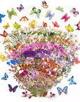 Butterfly Floral Stickers Bulk - 320 Pcs Transparent Realistic Dried Pressed Flower Stickers for Crafts, Envelopes, Scrapbook, Junk Journal Supplies - Waterproof Clear Wildflower for Resin