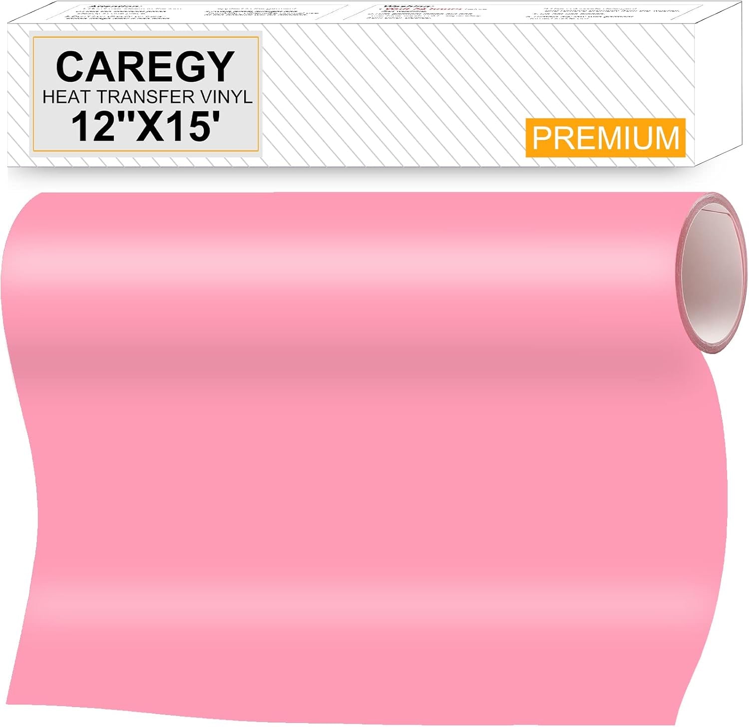 Heat Transfer Vinyl HTV for T-Shirts 12 Inches by 15 Feet Roll (Rose Red)