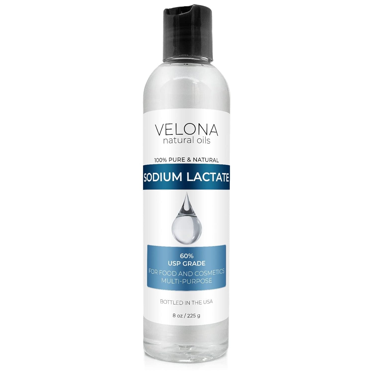 Sodium Lactate 60% - 8 Oz | USP Grade Natural Preservative | for Soap Making &amp; Lotions | Harder Bar of Soap, Ph Regulator, Glycerin Substitute, Provides and Keep Moisture