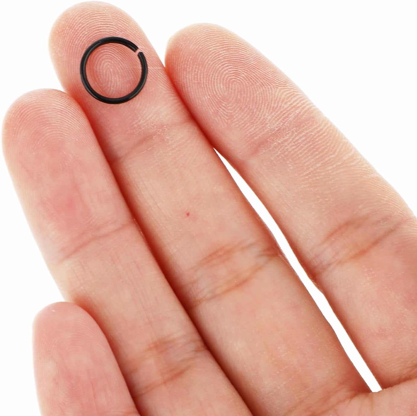 970 PCS Black Jump Rings, Black Jump Rings for Jewelry Making Small O Ring for Jewelry Making Chainmail Metal Open Jump Rings Connectors for Bracelet Earrings Necklace Crafts (4/5/6/7/8/10Mm) (Black)