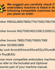 Embroidery Machine Hoop SA444 with 5"X7" Embroidery Area for Brother PE800 PE780D PE770 PE700 PE750D SE1900/1800 Innovis 1250D/1200 & Babylock Accord /Emore /Ellure