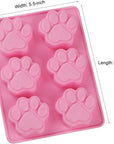 Silicone Molds for Dog Treats Soap Making and Chocolate, Animal Paws, 2 Pack