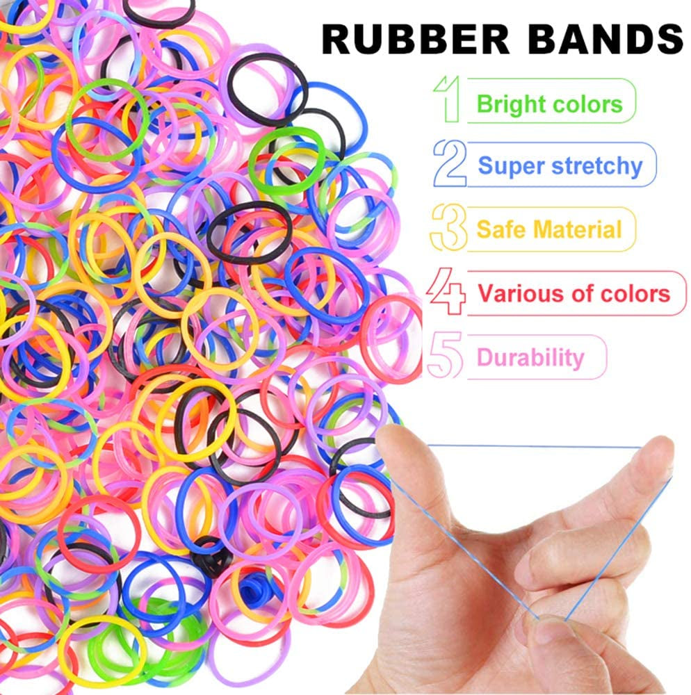 15000+ Loom Rubber Band Refill Kit in 31 Colors, Bracelet Making Kit for Kids Weaving DIY Crafting Gift, with 13500 Loom Bands,500 Clips,15 Charms, 6 Crochet Hooks,2 Y Looms