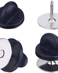 Tie Tacks Blank Pins with PVC Rubber Pin Backs (50)