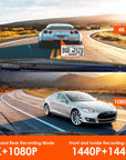 VANTRUE N4 3 Channel Dash Cam, 4K+1080P Dual Channel, 1440P+1080P+1080P Front Inside Rear Three Way Triple Car Dash Camera, IR Night Vision, Capacitor, 24 Hours Parking Mode, Support 256GB Max