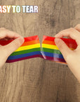Duct Pride - Rainbow Tape | 1.88 in X 10 Yds a Roll | Vibrant Bright Colors | Easy to Tear by Hand | Arts & Crafts | DIY Projects | Gay Progress Stripe Flag LGBTQ+ Parade Gift Decorations