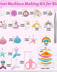773Pcs Mermaid Charm DIY Bead Kit for Kids Girls with Pearl Starfish Shell, Ocean Beads with Mermaid for Bracelet Necklace Making