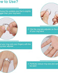 Invisible Ring Size Adjuster for Loose Rings Ring Adjuster Fit Any Rings, Assorted Sizes of Ring Sizer