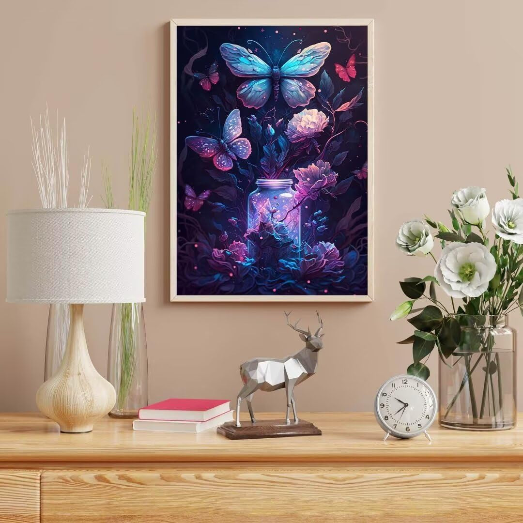 Diamond Art Painting Kits for Adults, Full Drill Diamond Dots Paintings for Beginners, round 5D Paint with Diamonds Pictures Gem Art Painting Kits DIY Crafts Kits 12X16Inch