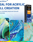 Silicone Pouring Oil Acrylic Pouring Oil Cell Activator Pure Silicone Oil for Cell Creation in Acrylic Paint,2 Ounce