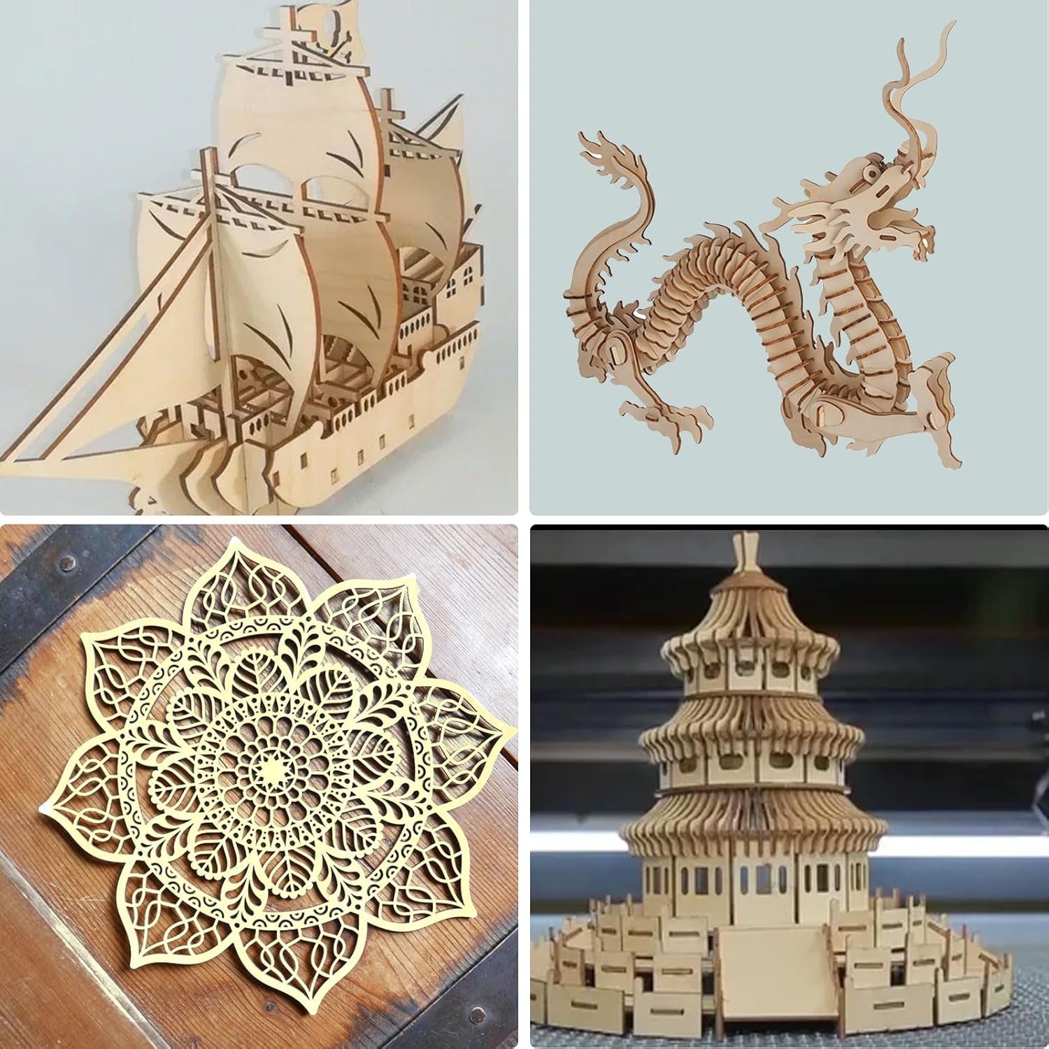 10Pcs 16 X 12 X 1/8 Inch Basswood Sheets, Unfinished Basswood Sheets, Plywood Sheet for Arts and Crafts, Painting, Pyrography, Wood Engraving, Wood Burning, Laser, Architectural Models