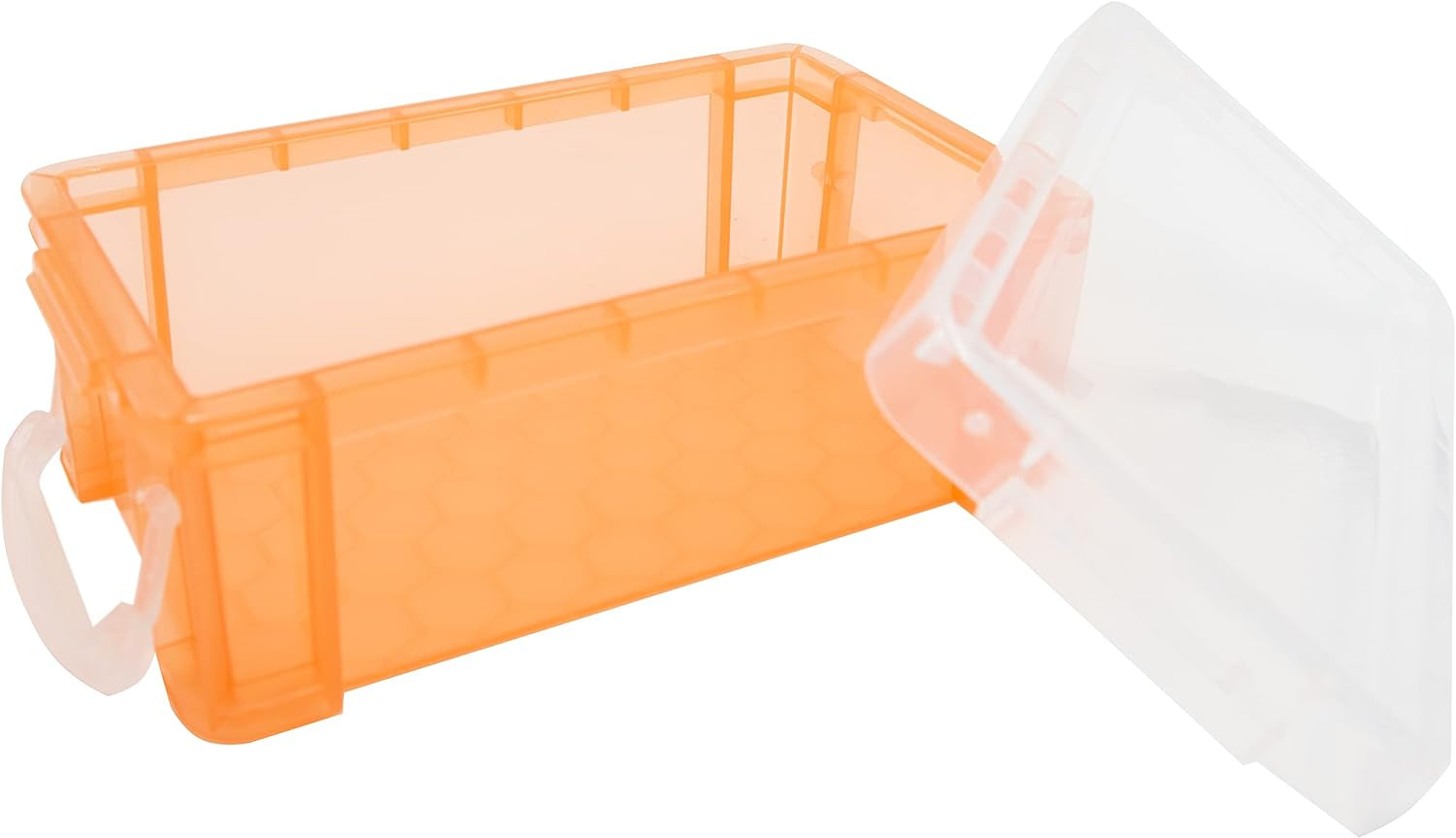 Small Plastic Box, 4.3" X 2.3" X 1.5" Stackable Mini Storage Box with Lid, Clear Organizer Container for Jewelry Beads Small Crafts Items Accessories - 6 Pack