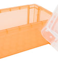 Small Plastic Box, 4.3" X 2.3" X 1.5" Stackable Mini Storage Box with Lid, Clear Organizer Container for Jewelry Beads Small Crafts Items Accessories - 6 Pack