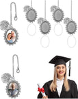 Graduation Memorial Photo Charm, Tassel Memorial Charm Graduation Decorations Class of 2024, DIY Memory Mortarboard Pendants for Graduation Cap