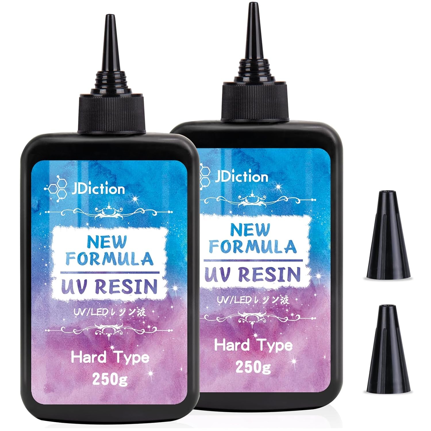 500G UV Resin; New Formula Crystal Clear UV Resin Solar Cure Sunlight Activated Hard UV Resin Kit for Jewelry Making, Casting and Coating DIY Crafts