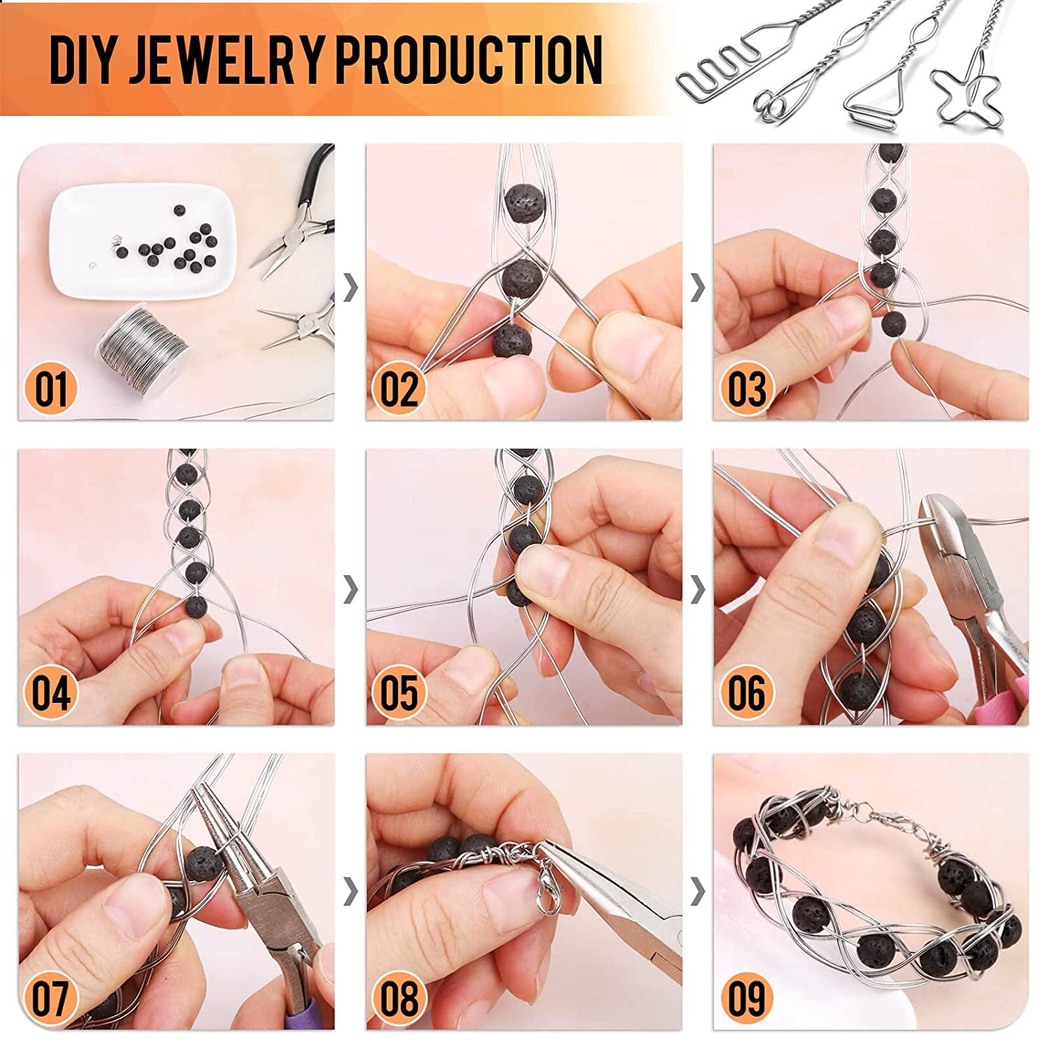 22 Gauge Stainless Steel Wire for Jewelry Making, Bailing Wire Snare Wire Wrapping for Craft and Jewelry Making