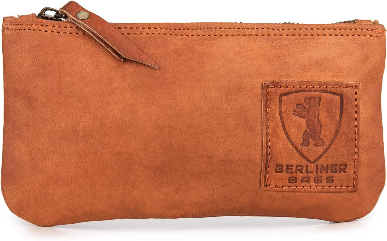 Vintage Leather Pencil Case, Pen Pouch for Work and University or for Tobacco, for Men and Women - Brown