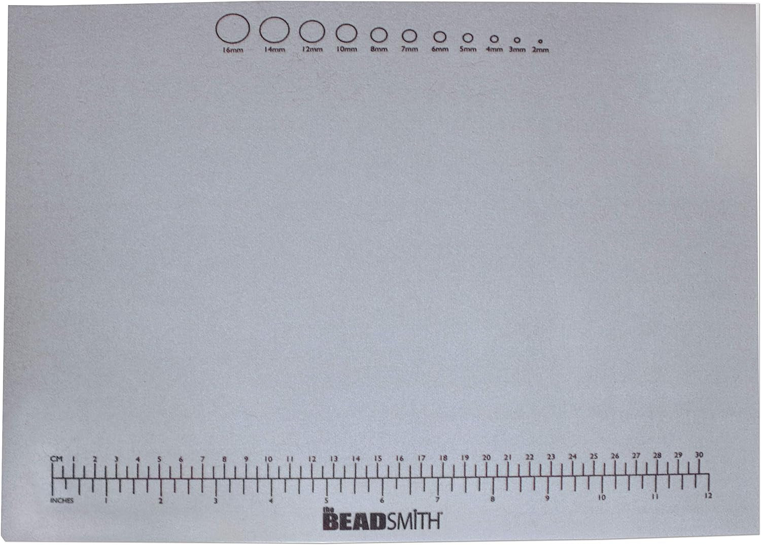 Non-Slip Treasure Mat, 11 X 14 Inches, Non-Slip Rubber Base with Soft Padded Surface, Laser Printed Measurements in Both Inches and Centimetres, Hangable Retail Put Up