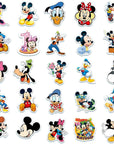 50Pcs Hot Disney Mickey Mouse Stickers for Water Bottle Cup Laptop Guitar Car Motorcycle Bike Skateboard Luggage Box Vinyl Waterproof Graffiti Patches JHSL