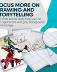 - Blank Comic Book, Draw-It-Yourself Comic Sketch Book with Dynamic Panels, 6.6 X 10 Inches, 28 Pages, Pack of 3