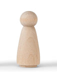 Natural Unfinished Wooden Peg Doll Bodies, Quality People Shapes, Great for Arts and Crafts, Birch and Maple Wood Turnings, Artist Set of 40 in 5 Different Shapes and Sizes