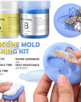 Silicone Putty - 7/8 LB Flexible Silicone Mold Making Kit for Reusable Silicone Molds Making - Easy 1:1 Mixing Ratio Fast Cured Molding Putty for Casting, Resin Molds, Soap Molds, Candle Molds