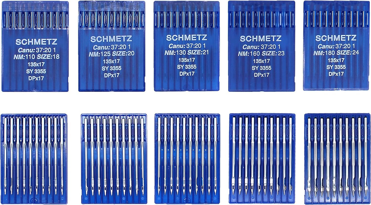 50Pcs Size 18 20 21 23 24 135X17 Dpx17 Walking Foot Sewing Machine Needle