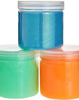 Slime Containers with Lids - 8 Pack Clear Plastic Jars for Kids DIY Crafts (12 Oz)