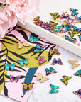 56 Pieces Butterfly Charms Butterfly Pendants Kawaii Charms for Jewelry Making DIY Necklace Bracelets Accessories