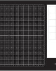 Tim Holtz Travel Glass Cutting Mat - Portable Work Surface with 8X8 Measuring Grid and Palette for Mixed Media - Art Supplies with Carry Case