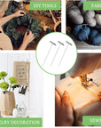 200Pcs T Pins, 2 Inch Sewing Pins, Stainless Steel Wig Pins for Wigs, T-Pins for Foam Head, Long Straight Pins for Sewing, Craft, Quilting and Blocking Knitting, Office, Decoration by