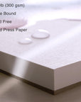 Watercolor Pads 9X12”, Pack of 2 (60 Sheets), Glue Bound, Acid-Free Paper, 140Lb (300Gsm), Perfect for Most Wet & Dry Media, Ideal for Beginners, Artists & Professionals