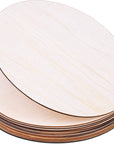 Wood Circles for Crafts,  12 Pack 12 Inch Unfinished Wood Rounds Wooden Cutouts for Crafts, Door Hanger, Door Design, Wood Burning