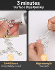 Upgrade B-7000 Jewelry Bead Glue for Crystal Rhinestone, Clear Fabric Glue 3Pcs 25Ml 0.9 Fl Oz Multipurpose Adhesive for Rhinestone Crafts Fabric Metal Stone Nail Art Wood Glass(75Ml / 2.7Oz in Total)