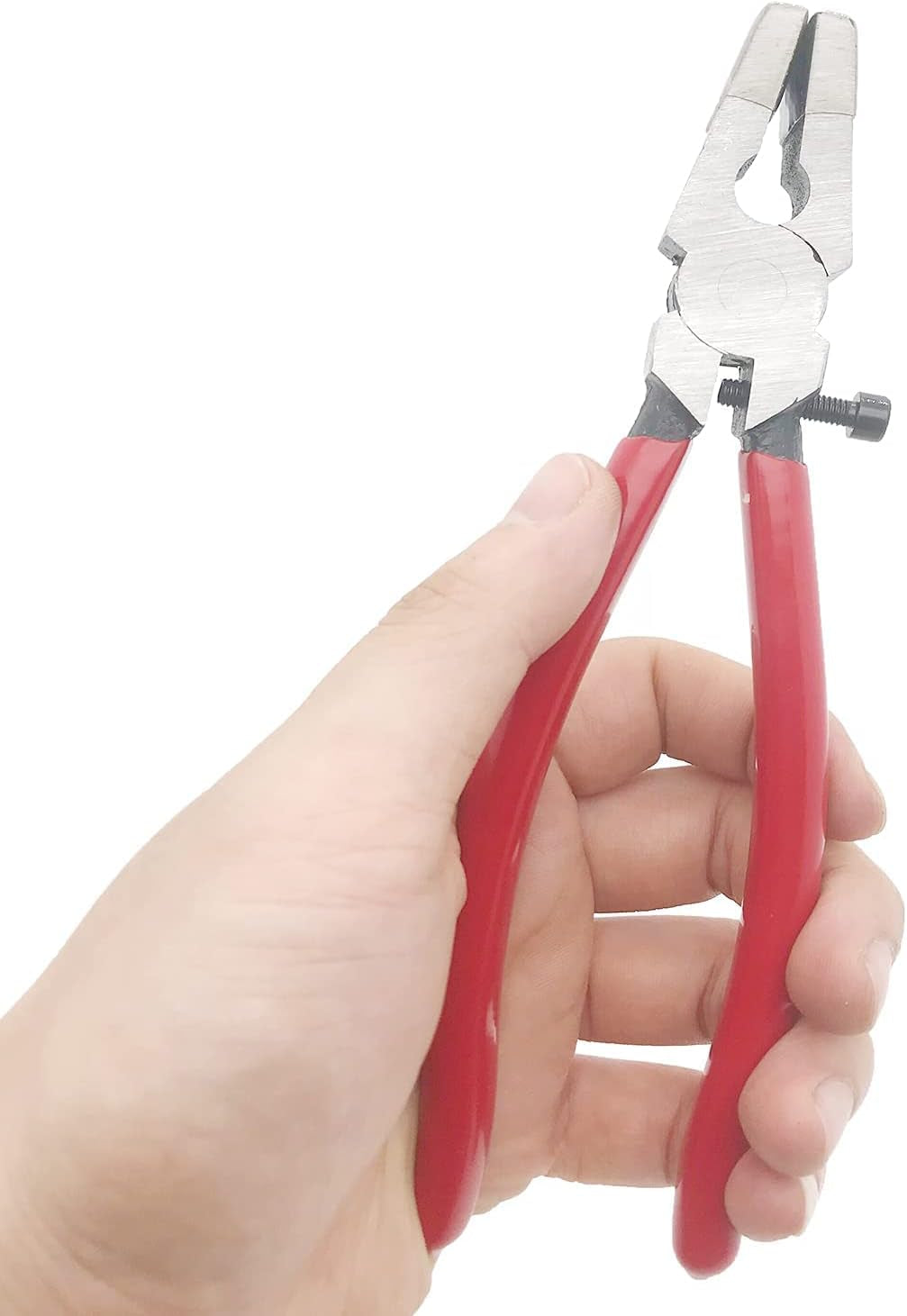 51 Sets Key Fob Hardware with 1Pcs Key Fob Pliers,Glass Running Pliers Tools with Jaws, Pliers Attach Rubber Tips Perfect for Key Fob Hardware Install, Silver