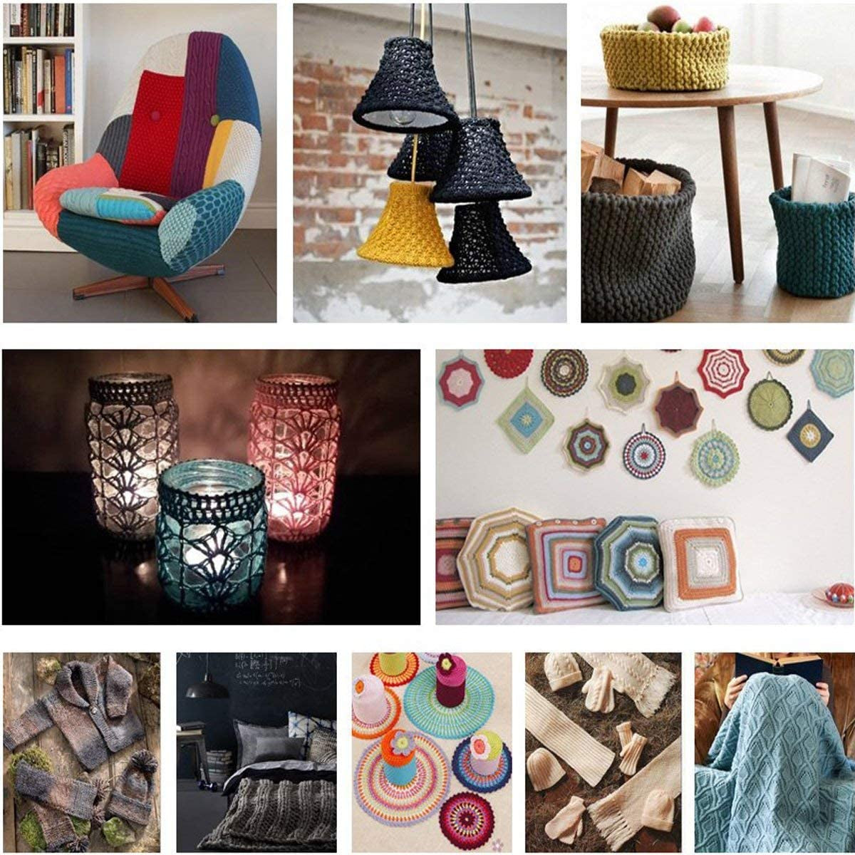 Crochet Hooks Set, 14 Sizes 2Mm(B)-10Mm(N) Ergonomic Crochet Needles with Case for Arthritic Hands, Extra Long Crochet Kit