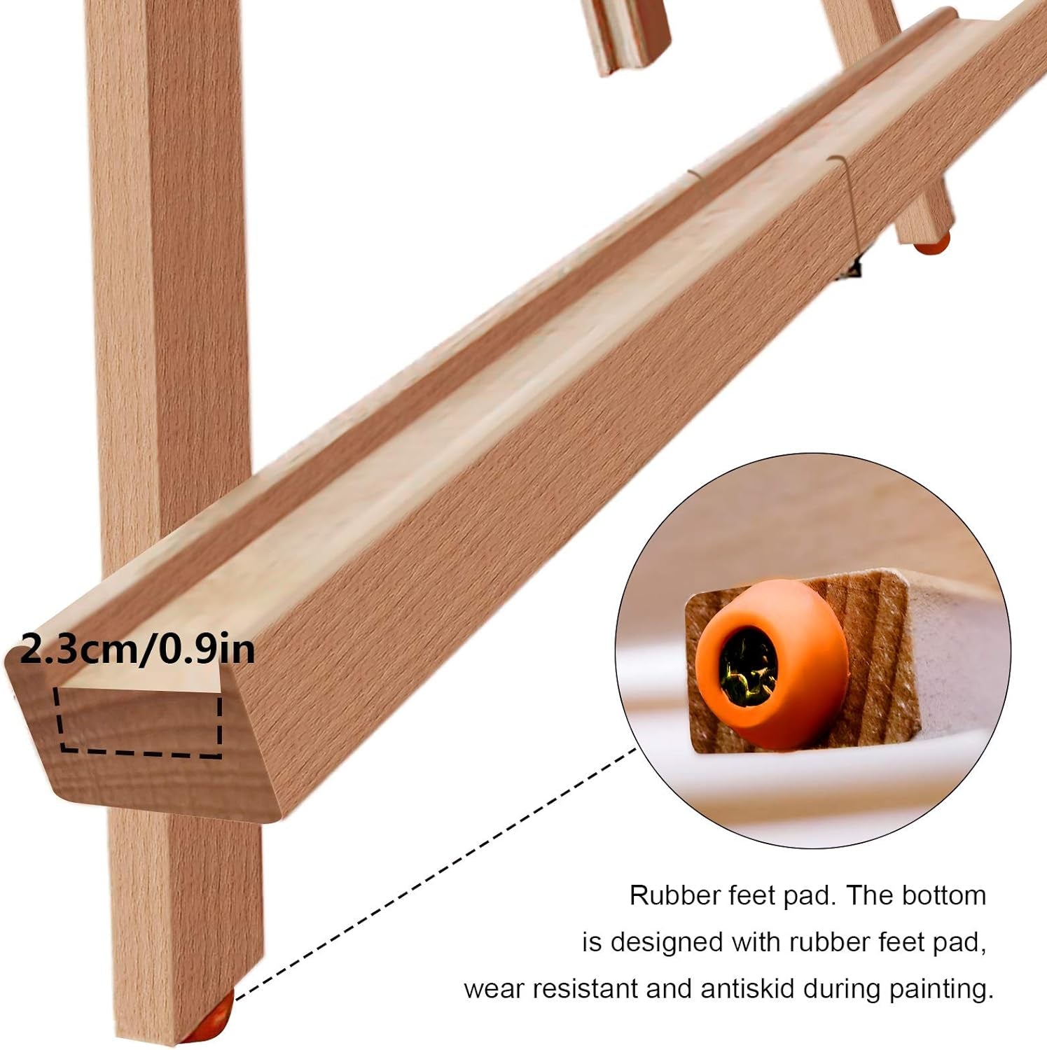 Art Easel (2 Pack) A-Frame Painting Easel, Wood Display Stand Holding Canvas up to 22" High, Portable Tabletop Easel and Sign Holder, Folding Travel Easel, Easy to Carry