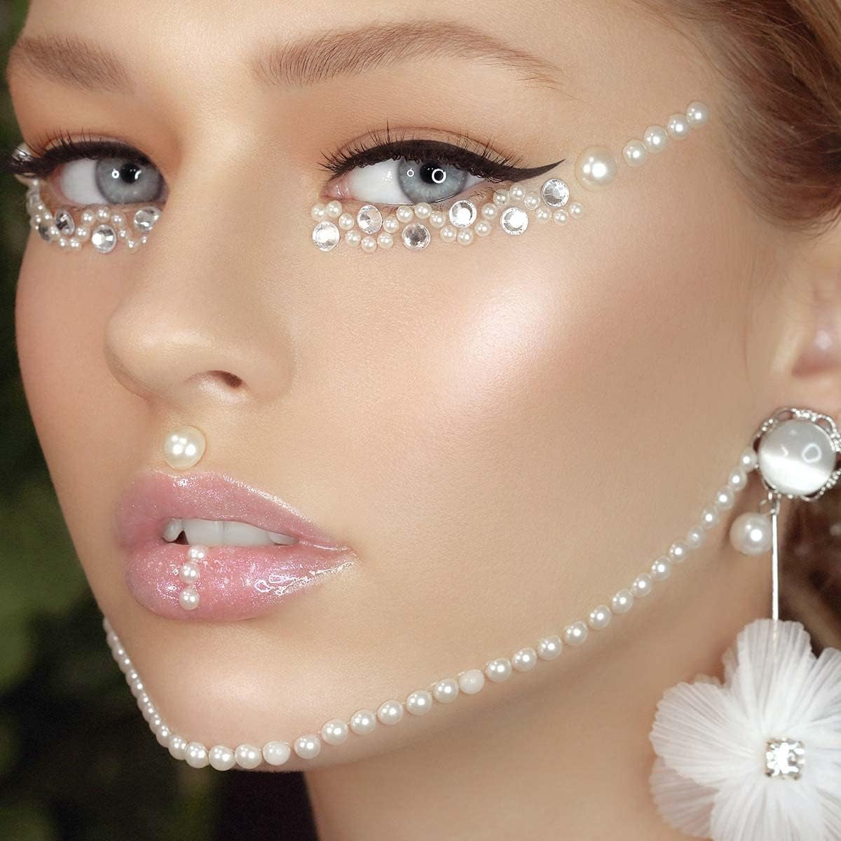 5600 Pieces Half Pearl Beads for Crafting Flatback Crafts Pearls for Nail Art Craft DIY Scrapbooking Jewelry Making Makeup Phone Shoes White Pearls Gems Half round Flat Back Pearls (2/3/4/5/6/8/10Mm)