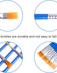 100 Pcs Flat Paint Brushes,Small Brush Bulk for Detail Painting,Nylon Hair Brushes Acrylic Oil Watercolor Fine Art Painting for Kids,Children,Students,Starter,Teens, Adults, Artist